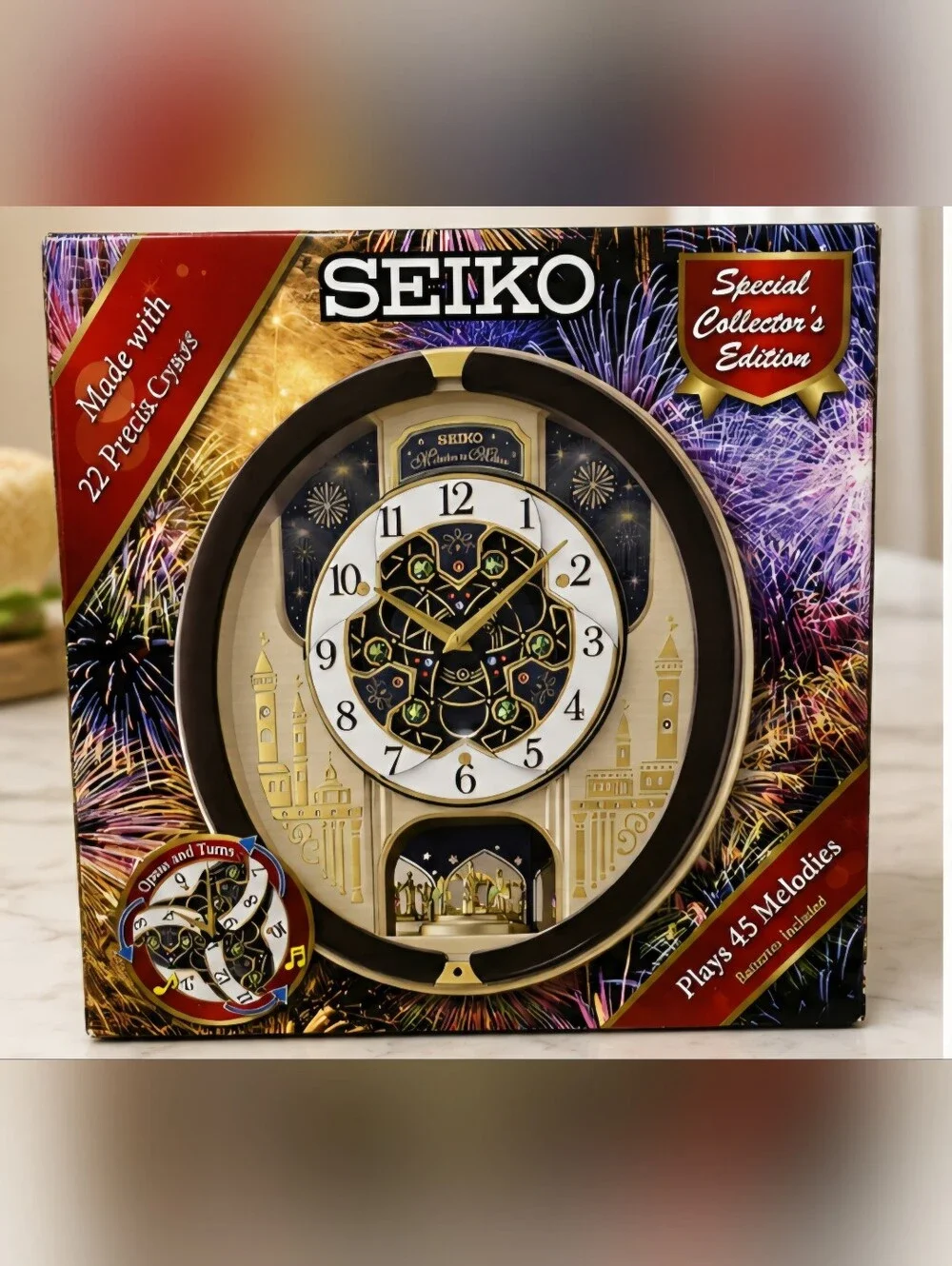 Seiko Melodies in Motion Special Collector’s Edition Musical Wall Clock 45 Songs